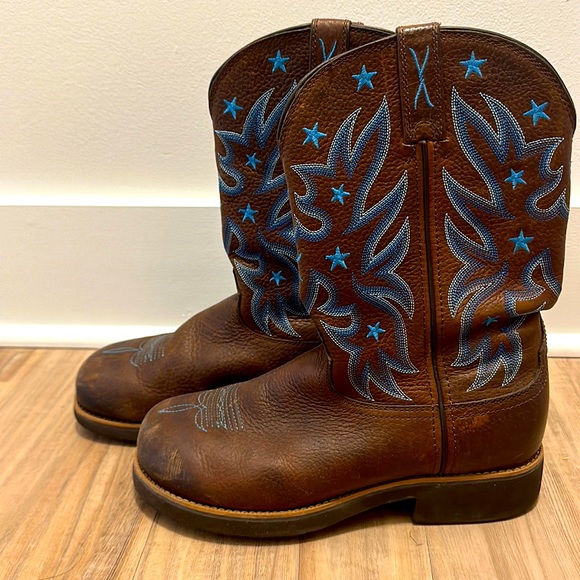 Bottes Western Enfant Twisted X Buckaroo – Cognac/turquoise – Taille 5.5 US – YBK0005
